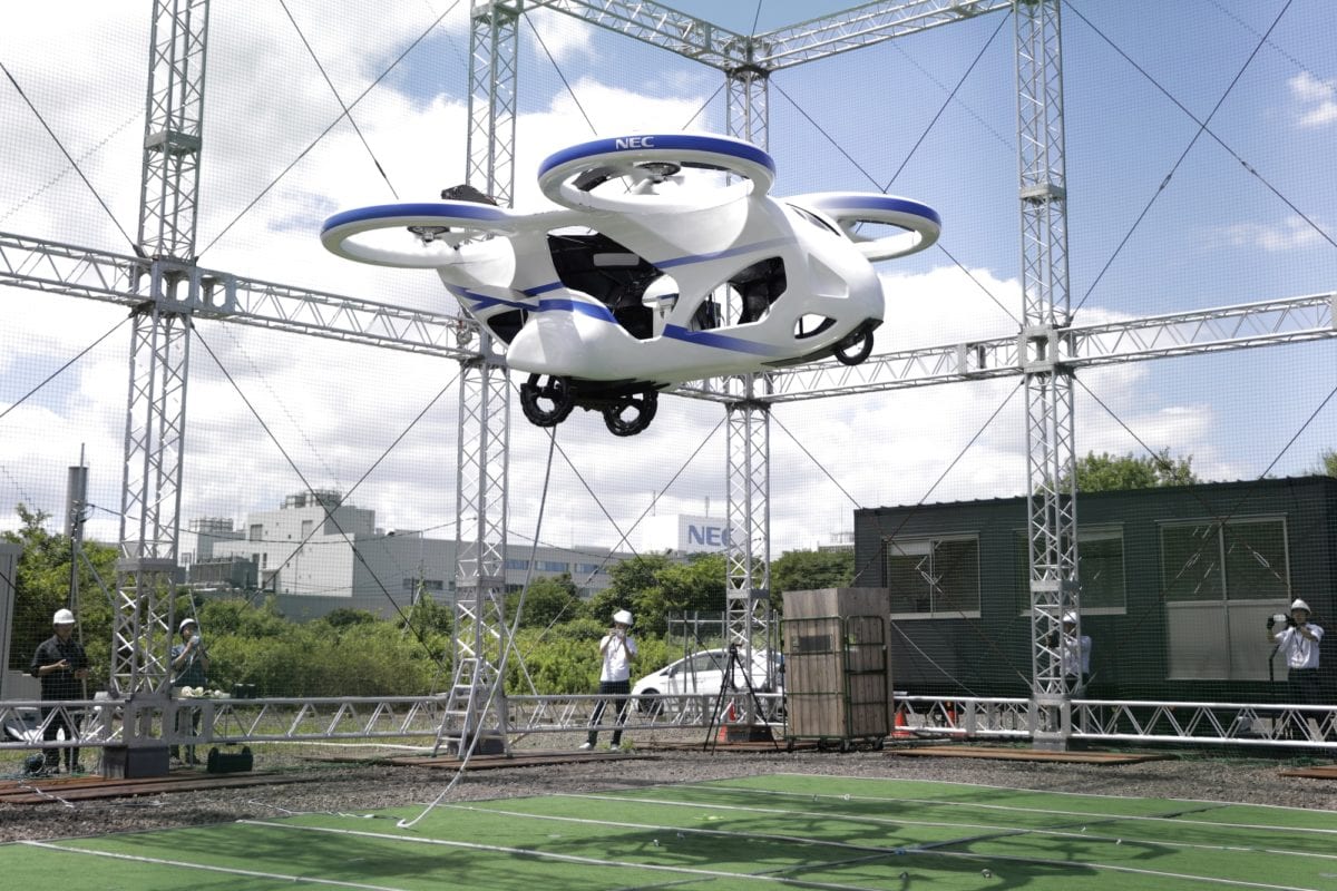 NEC's Passenger Drone Makes a Small Flight in Japan For Testing Purposes