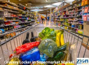 Grocery Locker In Supermarket Market